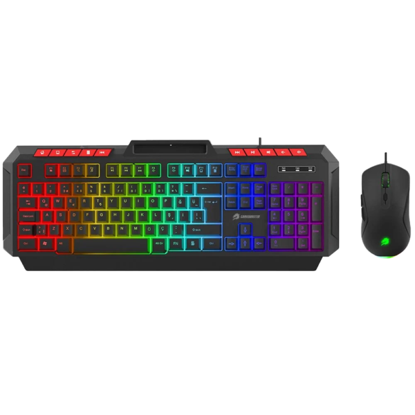 GameBooster KM 11B Knight Siyah Klavye Mouse Set