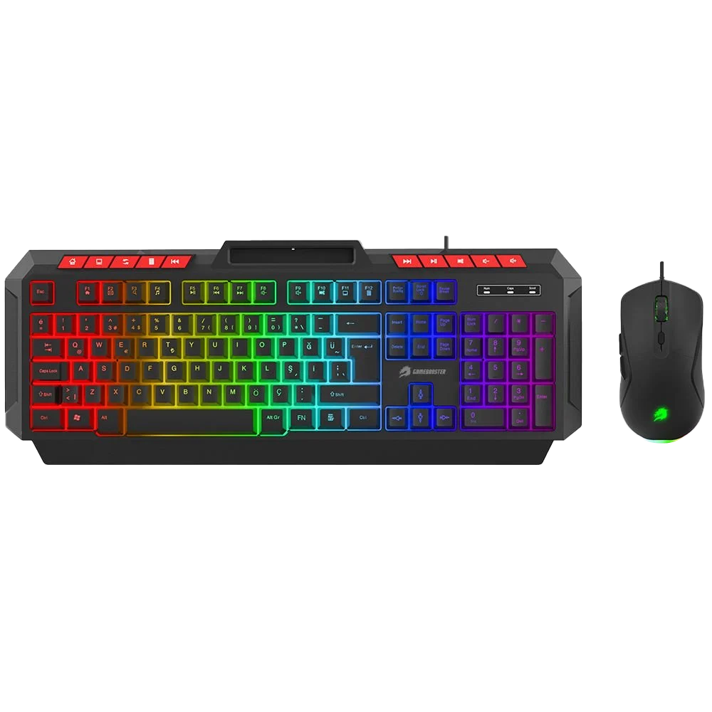GameBooster KM 11B Knight Siyah Klavye Mouse Set