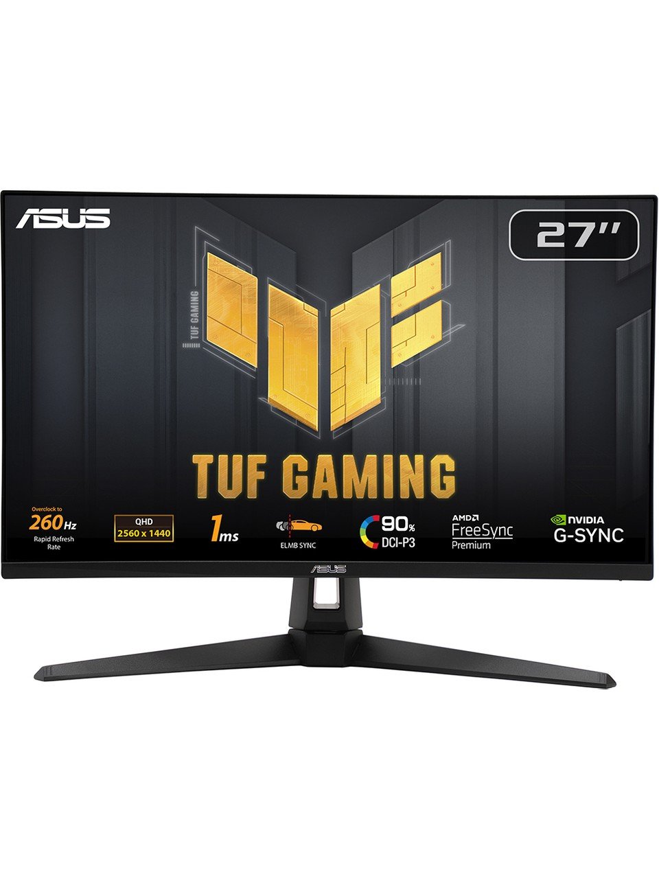TUF GAMING VG27AQM1A 27 HDR400 2K IPS FREESYNC VE G SYNC UYUMLU 2560x1440 1MS 260HZ DP HDMI USB