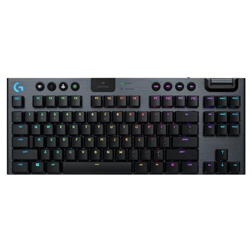 LOGITECH G915 TKL LIGHTSPEED RGB İNGİLİZCE KABLOSUZ MEKANIK GAMING KLAVYE Görsel 2