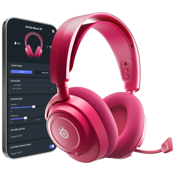 Steelseries Arctis Nova 7P Gen2 Kablosuz Magenta Gaming Kulaklık